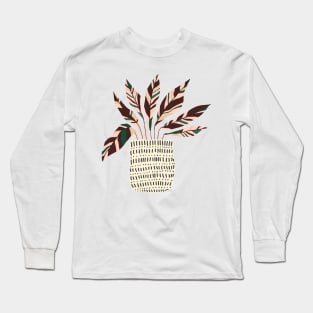 Minimalist Prayer Plant Long Sleeve T-Shirt